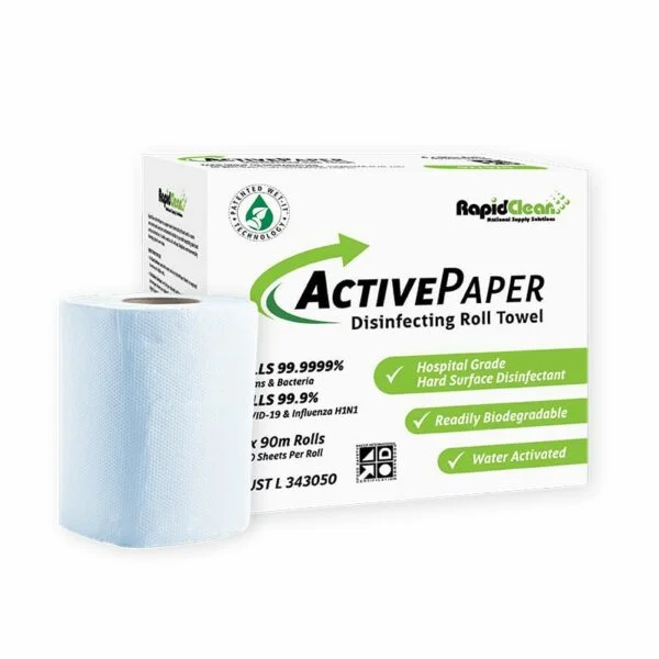 RapidClean ActivePaper Disinfecting Roll Towel - Image 2