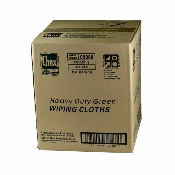 Chux® Wiping Cloths HD Green HACCP Box 350