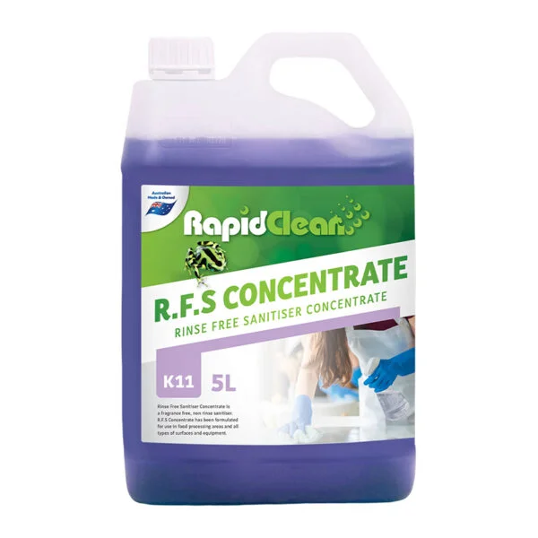 RapidClean R.F.S Concentrate - Rinse Free Sanitiser Concentrate - Image 2