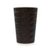 HTP Charcoal Wave Embossed Coffee Cups - Image 6