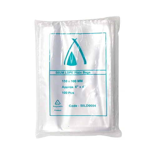 HTP 50 Micron Clear LDPE Bags - Image 2