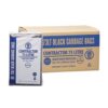 Austar 73L Contractor Black Recycle Blend Garbage Bags - CON73HD