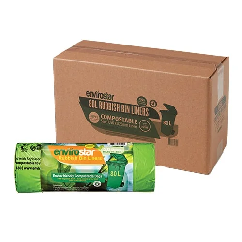 Envirostar 80L Compostable Bin Liner 23um - ESCB080