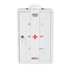 Mediq Workplace Response First Aid Kit in Metal Wall Cabinet