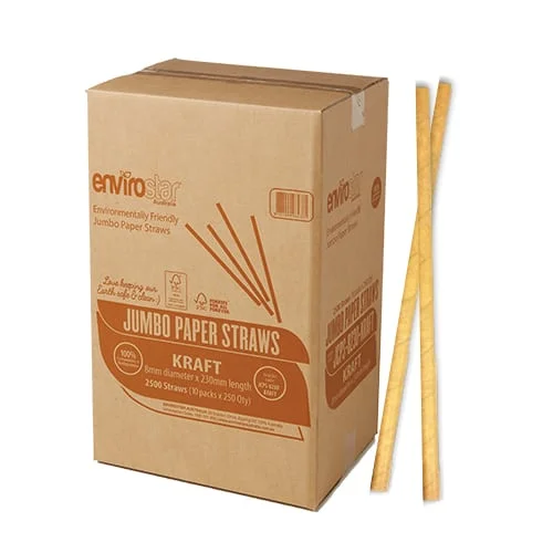 Envirostar Jumbo Paper Straws 8mm - Image 4