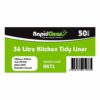 RapidClean Office and Kitchen Tidy Liners 36L - Image 2