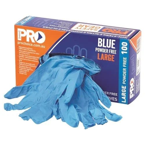 ProChoice Powder Free Nitrile Gloves Blue - Image 3