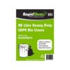 RapidClean Heavy Duty Black LDPE Garbage Bags 82L - Image 2