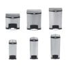 Rubbermaid Slim Jim Stainless Steel Bins