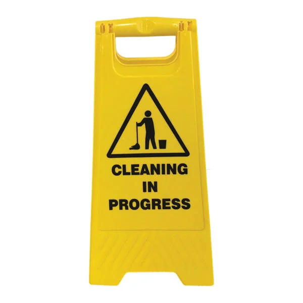 ProChoice Yellow Poly Floor Sign “CLEANING IN PROGRESS”