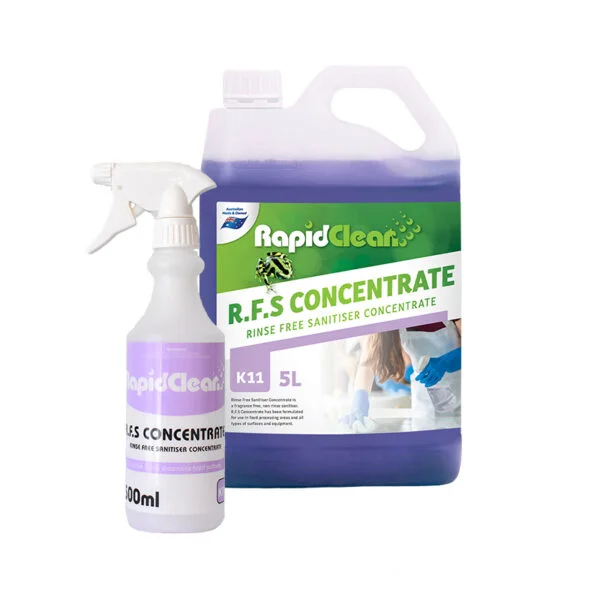 RapidClean R.F.S Concentrate - Rinse Free Sanitiser Concentrate