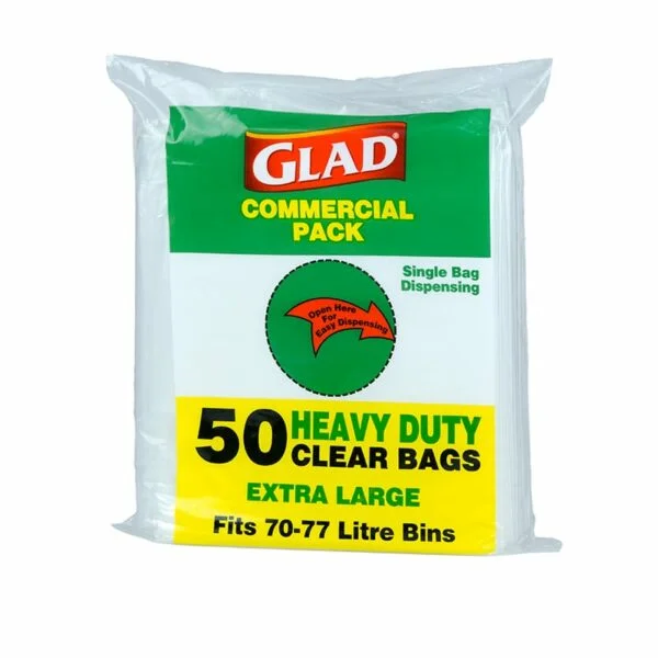 Glad® Heavy Duty Bin Liners XLarge 70-77L